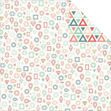 My Mind's Eye On trend Party Gems 12x12 Paper Sheet